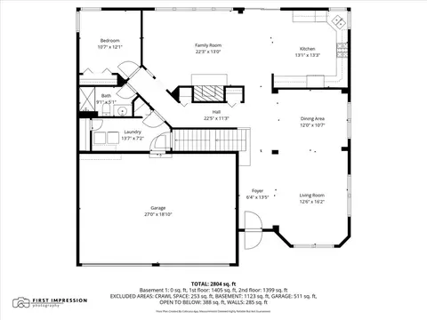 Floorplan - 1635 Rosehall Ln, Elgin, IL 60123 photo 1 of 3