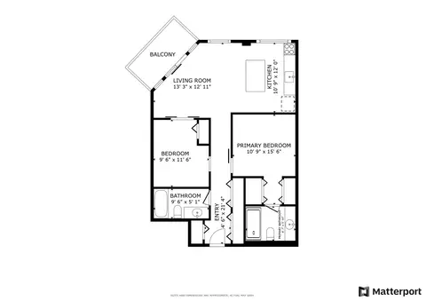 Floorplan - 215 N Aberdeen St #B401, Chicago, IL 60607 photo 1 of 1