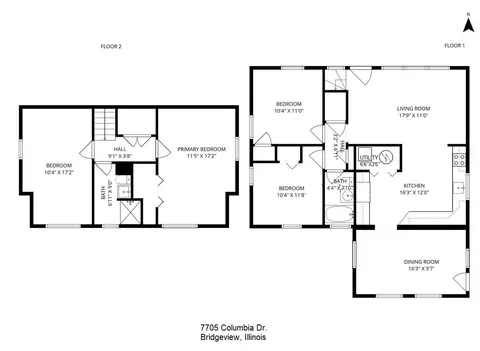 Floorplan - 7705 Columbia Dr, Bridgeview, IL 60455 photo 1 of 1