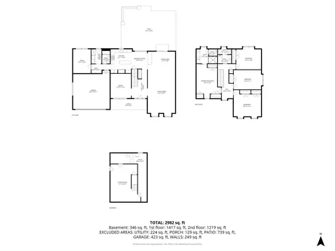 Floorplan - 3626 Radcliffe Dr, Northbrook, IL 60062 photo 1 of 4