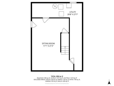 Floorplan - 3626 Radcliffe Dr, Northbrook, IL 60062 photo 3 of 4
