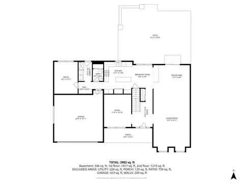 Floorplan - 3626 Radcliffe Dr, Northbrook, IL 60062 photo 4 of 4