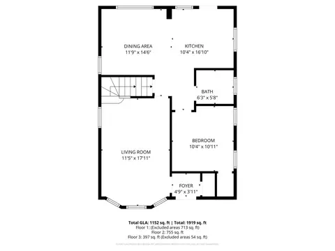Floorplan - 607 E 103rd Pl, Chicago, IL 60628 photo 1 of 4