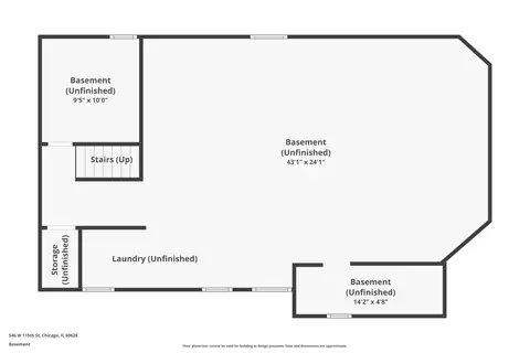 Floorplan - 546 W 115th St, Chicago, IL 60628 photo 1 of 3