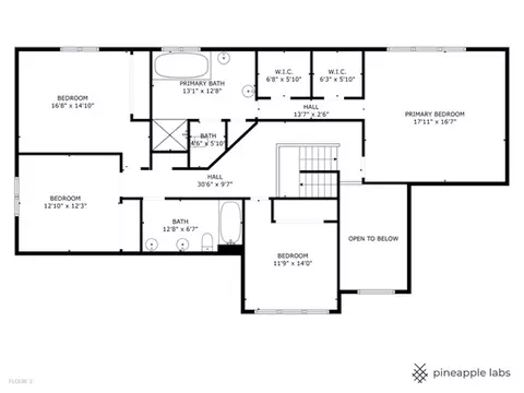 Floorplan - 1302 Hazel Ave, Deerfield, IL 60015 photo 2 of 3
