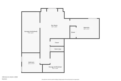 Floorplan - 1203 Devon Dr, Antioch, IL 60002 photo 2 of 3