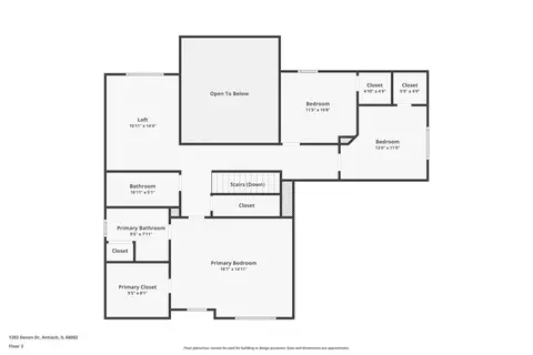Floorplan - 1203 Devon Dr, Antioch, IL 60002 photo 3 of 3