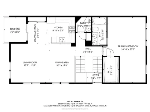Floorplan - 240 Devoe Dr, Oswego, IL 60543 photo 1 of 2