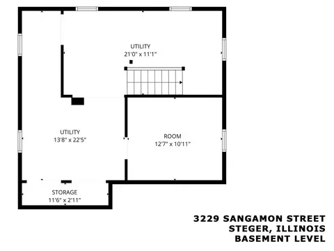 Floorplan - 3229 Sangamon St, Steger, IL 60475 photo 1 of 3
