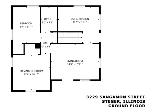 Floorplan - 3229 Sangamon St, Steger, IL 60475 photo 2 of 3