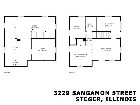 Floorplan - 3229 Sangamon St, Steger, IL 60475 photo 3 of 3