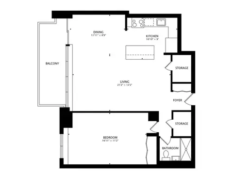Floorplan - 400 E Randolph St #2425, Chicago, IL 60601 photo 1 of 1