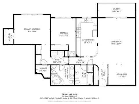 Floorplan - 1600 E Thacker St #513, Des Plaines, IL 60016 photo 1 of 1