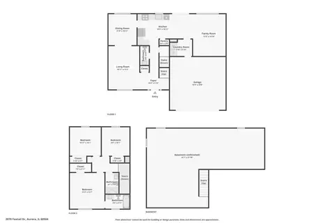 Floorplan - 2070 Foxtail Dr, Aurora, IL 60504 photo 1 of 1