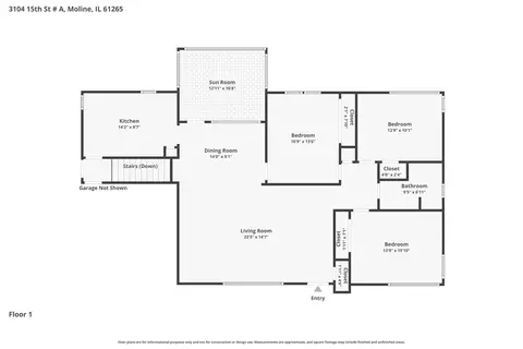 Floorplan - 3104 15th St A St, Moline, IL 61265 photo 1 of 3