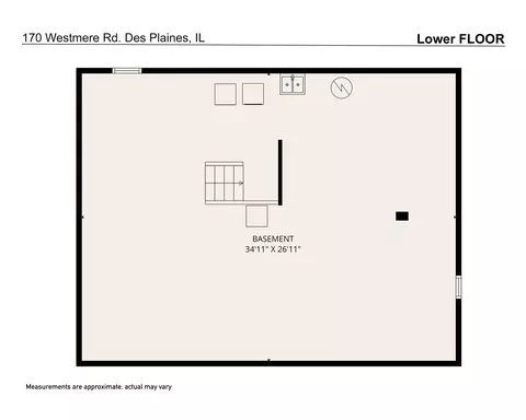 Floorplan - 170 Westmere Rd, Des Plaines, IL 60016 photo 2 of 2
