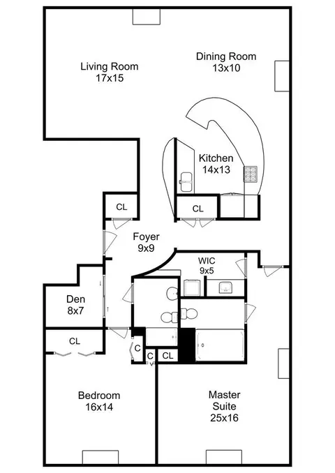 Floorplan - 111 E Chestnut St #37K, Chicago, IL 60611 photo 1 of 1