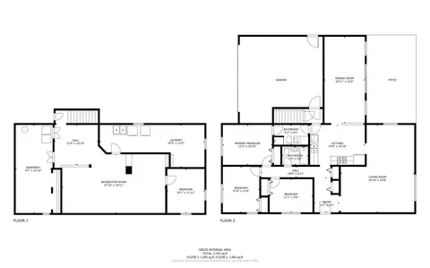 Floorplan - 521 Sandy Ln, Des Plaines, IL 60016 photo 1 of 3