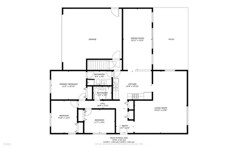 Floorplan - 521 Sandy Ln, Des Plaines, IL 60016 photo 2 of 3