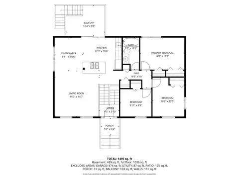 Floorplan - 1450 Meyer Rd, Hoffman Estates, IL 60169 photo 1 of 3