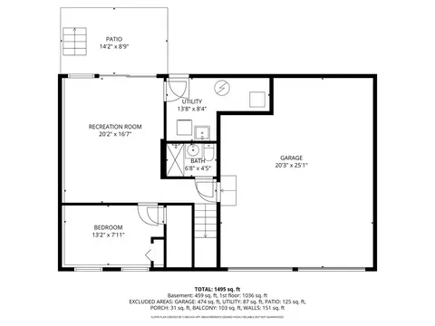 Floorplan - 1450 Meyer Rd, Hoffman Estates, IL 60169 photo 2 of 3