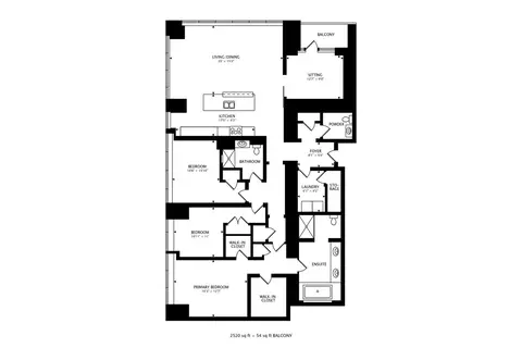 Floorplan - 363 E Wacker Dr #2108, Chicago, IL 60601 photo 1 of 2