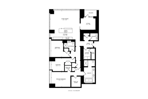 Floorplan - 363 E Wacker Dr #2108, Chicago, IL 60601 photo 2 of 2