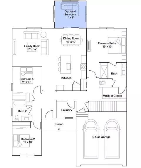 Floorplan - 14953 S Darr Cir, Plainfield, IL 60544 photo 1 of 1