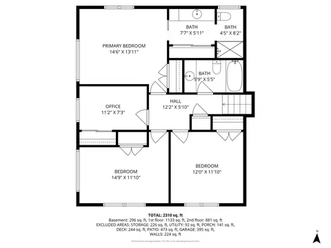 Floorplan - 3122 Sandy Ln, Glenview, IL 60026 photo 2 of 4