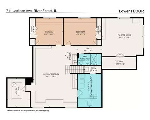 Floorplan - 711 Jackson Ave, River Forest, IL 60305 photo 4 of 5