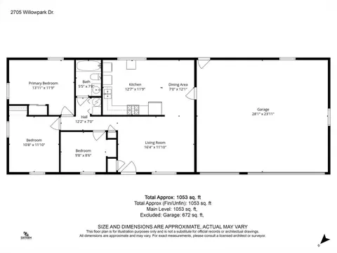 Floorplan - 2705 Willowpark Dr, Champaign, IL 61821 photo 1 of 1