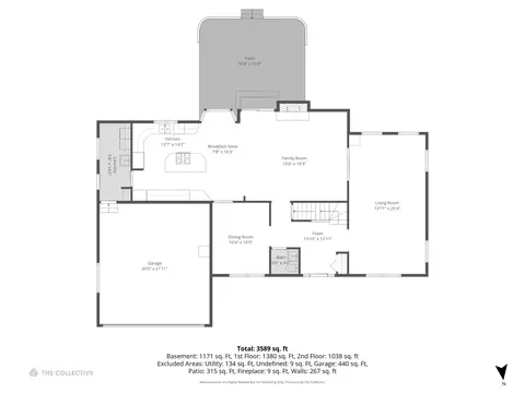 Floorplan - 4233 Oaksbury Ln, Rolling Meadows, IL 60008 photo 1 of 3