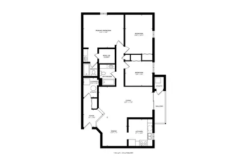 Floorplan - 1048 Harbour Ct #2B, Wheeling, IL 60090 photo 1 of 2