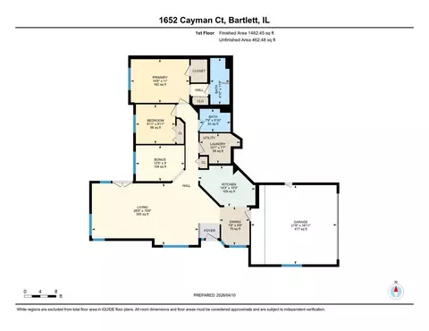 Floorplan - 1652 Cayman Ct #1, Bartlett, IL 60103 photo 1 of 1