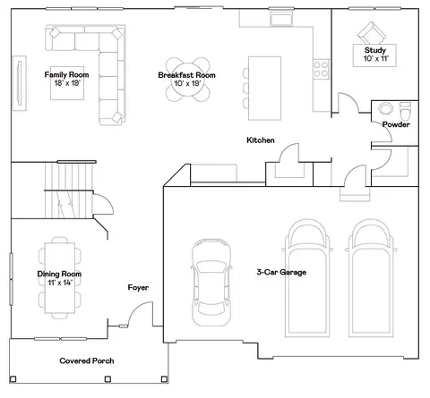 Floorplan - 1849 Diamond Dr, Elgin, IL 60124 photo 1 of 2