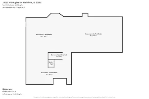 Floorplan - 24027 Douglas Dr, Plainfield, IL 60585 photo 3 of 3
