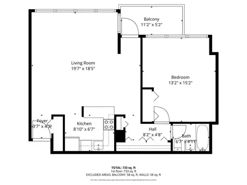 Floorplan - 33 E Cedar St #7D, Chicago, IL 60611 photo 1 of 1