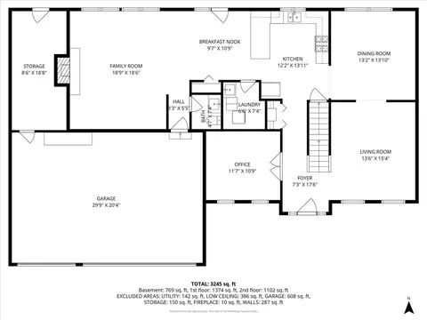 Floorplan - 1239 Thackery Ct, Naperville, IL 60564 photo 2 of 3