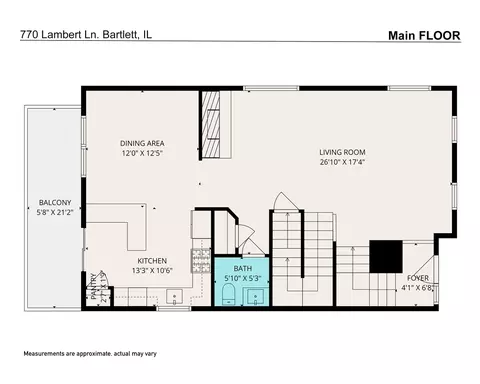 Floorplan - 770 Lambert Ln #96-6, Bartlett, IL 60103 photo 1 of 3