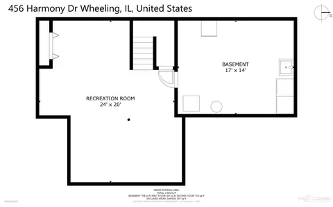 Floorplan - 456 Harmony Dr, Wheeling, IL 60090 photo 3 of 3