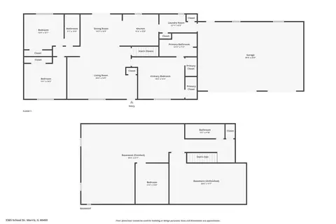 Floorplan - 3365 N School Dr, Morris, IL 60450 photo 1 of 3