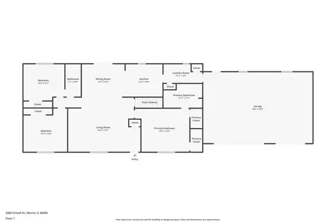 Floorplan - 3365 N School Dr, Morris, IL 60450 photo 2 of 3