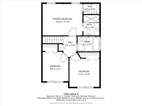 Floorplan - 1237 Churchill Rd, Bartlett, IL 60103 photo 2 of 4