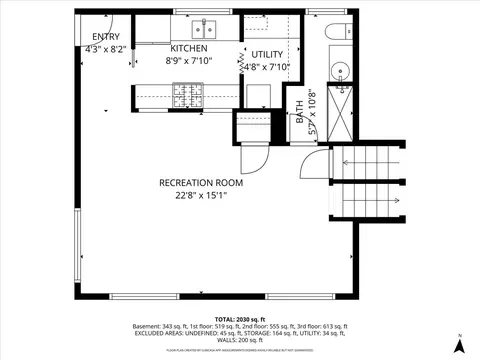 Floorplan - 416 S Prospect Ave, Itasca, IL 60143 photo 2 of 5