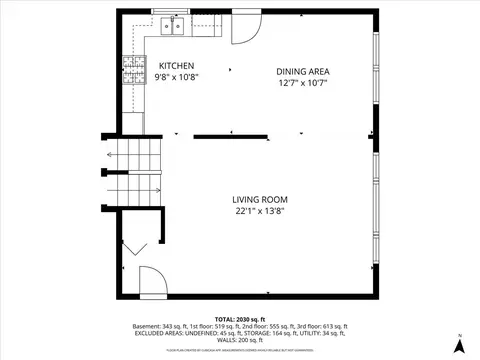 Floorplan - 416 S Prospect Ave, Itasca, IL 60143 photo 3 of 5