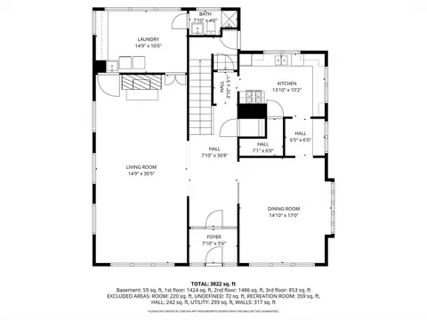Floorplan - 427 E Benton St, Aurora, IL 60505 photo 1 of 4
