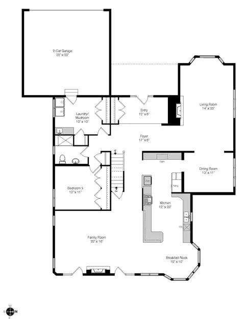 Floorplan - 175 Lagoon Dr, Northfield, IL 60093 photo 2 of 3