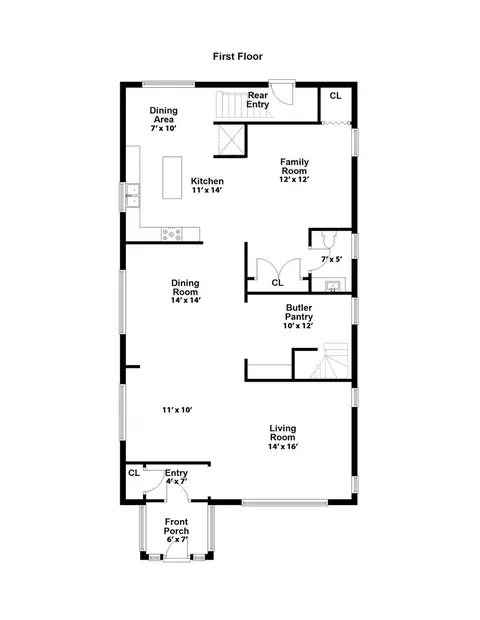 Floorplan - 349 Blackhawk Rd, Riverside, IL 60546 photo 1 of 4