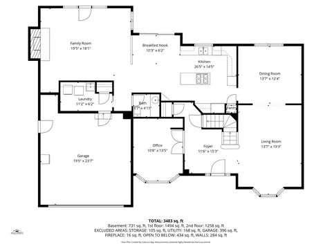 Floorplan - 2012 Somerset Ln, Wheaton, IL 60189 photo 1 of 4