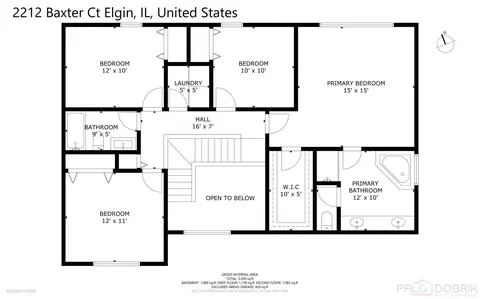 Floorplan - 2212 Baxter Ct, Elgin, IL 60123 photo 2 of 4